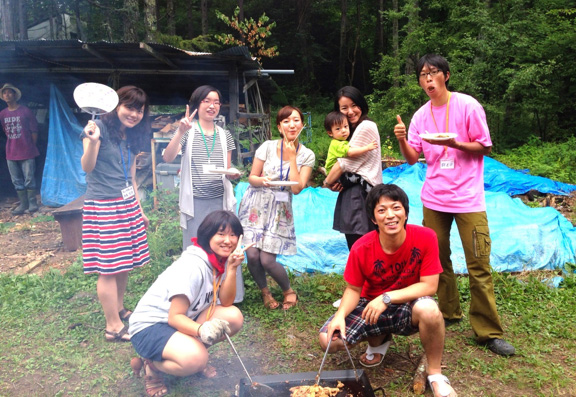 Japanese students at a KGK camp.