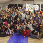 One evening, attendees dressed up and competed in TSCF's version of the Winter Olympics.
