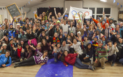 One evening, attendees dressed up and competed in TSCF's version of the Winter Olympics.