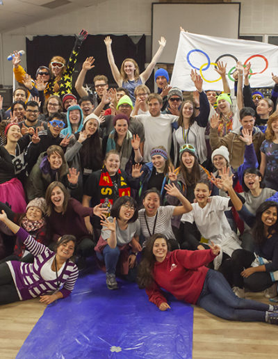 One evening, attendees dressed up and competed in TSCF's version of the Winter Olympics.
