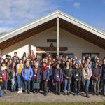 Nga Hau E Wha community marae in Cambridge hosted students and staff on one of the days. Nga Hau E Wha community marae in Cambridge hosted students and staff on one of the days.