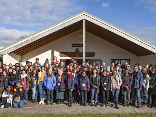 Nga Hau E Wha community marae in Cambridge hosted students and staff on one of the days.