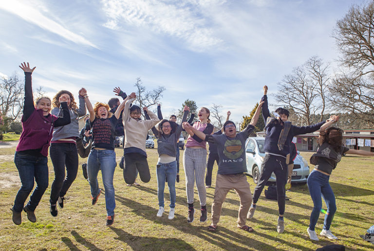 Local students and staff from the Waikato.